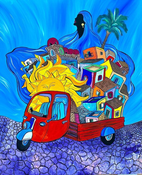 Donna d'estate. 100 x 120